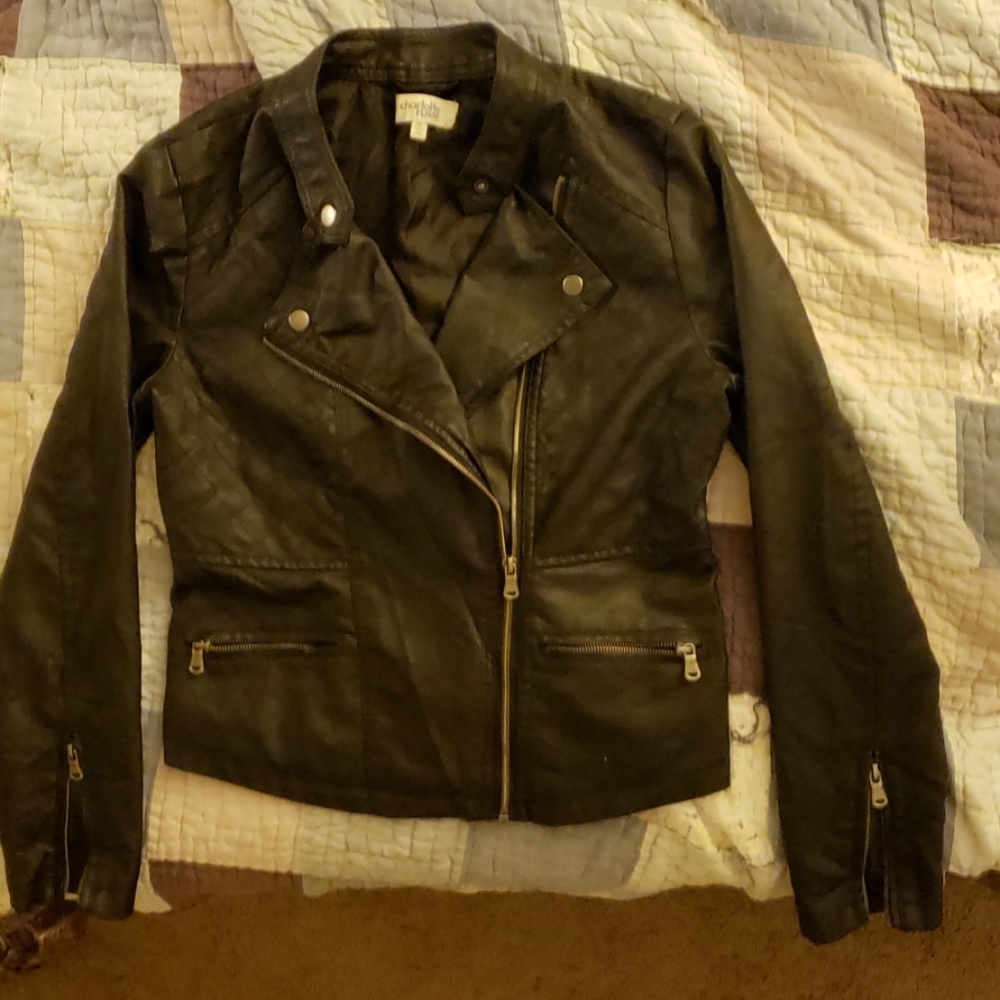 Charlotte Russe Designer Brand Leather Jacket